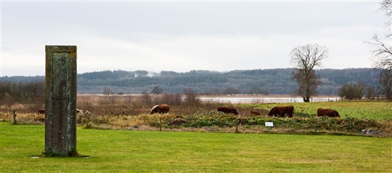 Øm Kloster med Mossø i baggrunden